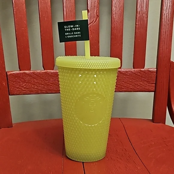 🎉HP🎉 Starbucks Lemongrass Studded Tumbler (Glow-in-the-dark) - Picture 1 of 4